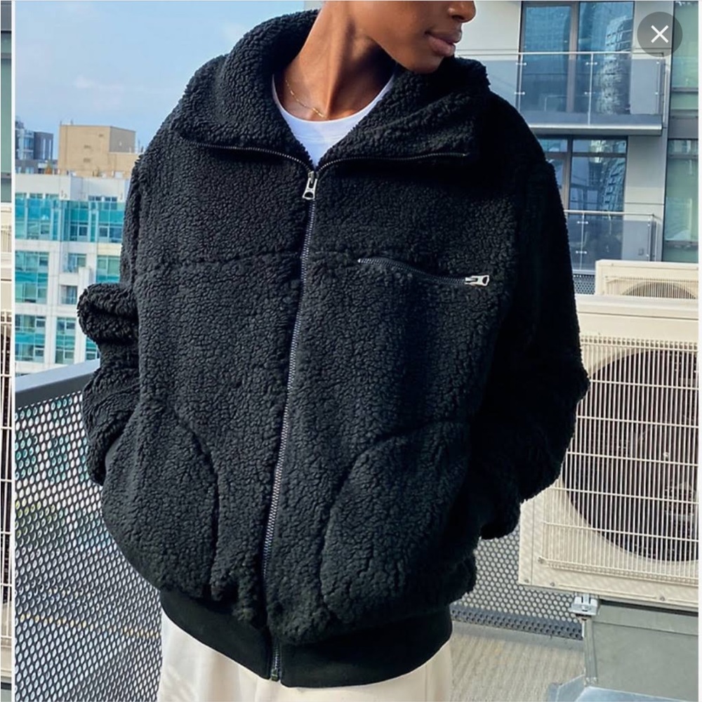 Aritzia Wilfred free Sherpa teddy jacket